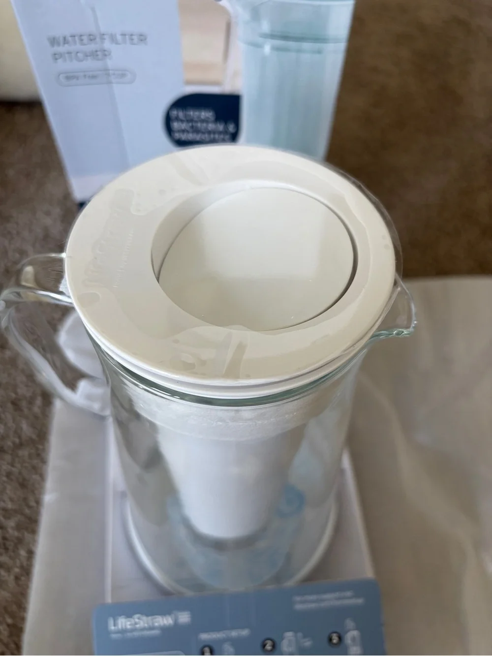 LifeStraw Water Filter Pitcher in White - New!